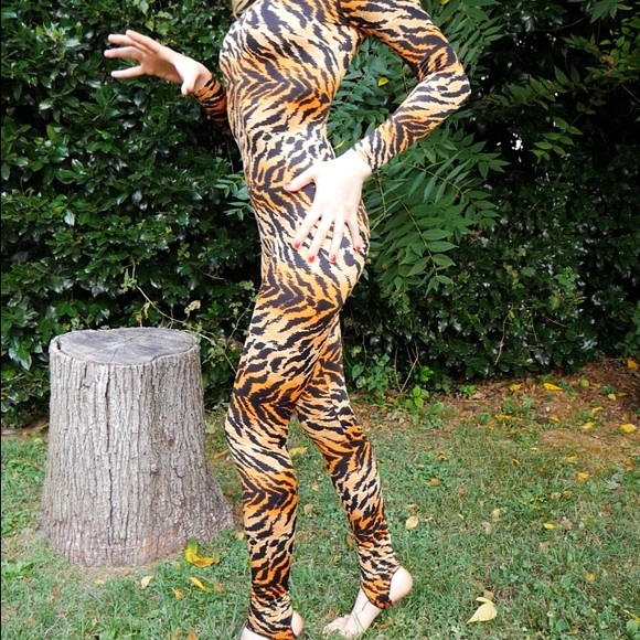 Tiger Print Catsuit - Picture 7 of 11